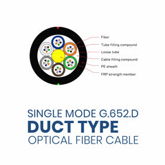 SINGLE MODE G.652.D DUCT TYPE OPTICAL FIBER CABLE