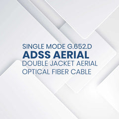 Single Mode G.652.D ADSS (All Dielectric Self-Supporting) Double Jacket Aerial Optical Fiber Cables