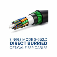 SINGLE MODE G.652.D DIRECT BURIED OPTICAL FIBER CABLE